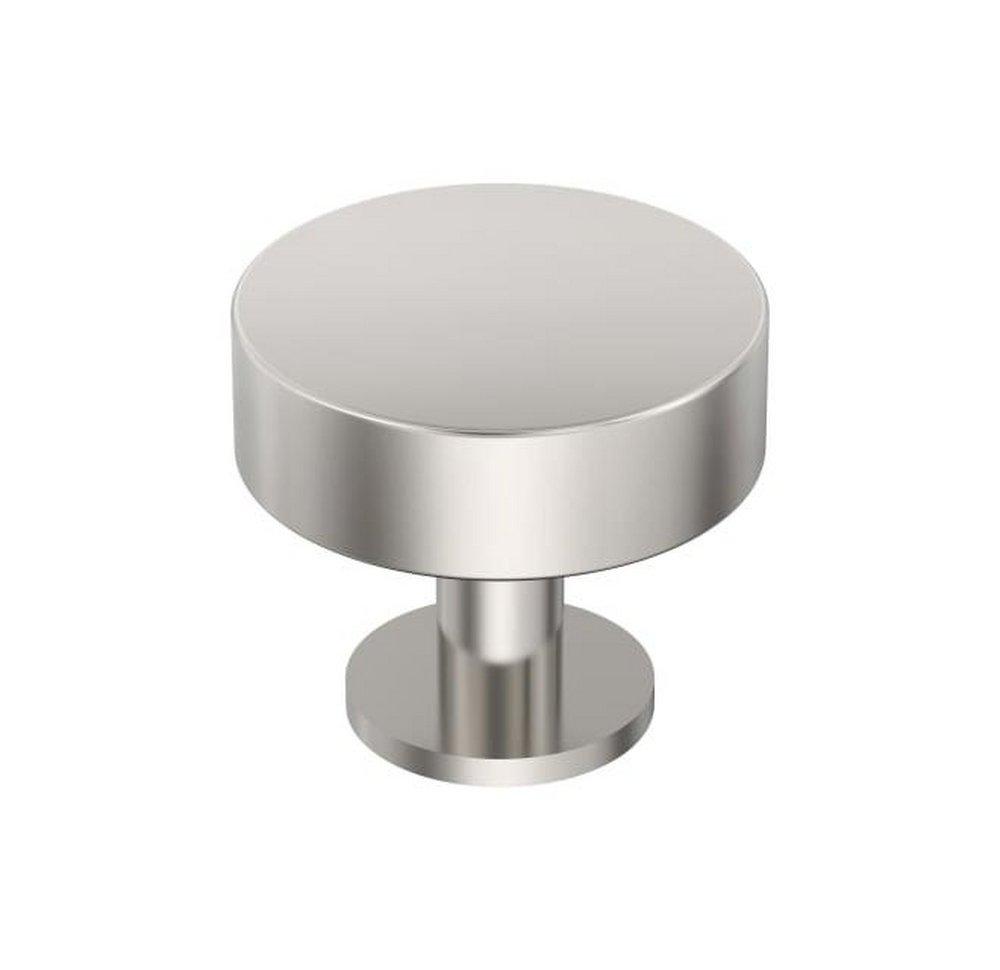 RADIUS 1-1/4 INCH 32MM DIAMETER POLISHED NICKEL CABINET KNOB 