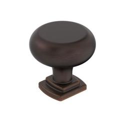 1-1/4 in. Round Cabinet Knob in Oil Rubbed Bronze