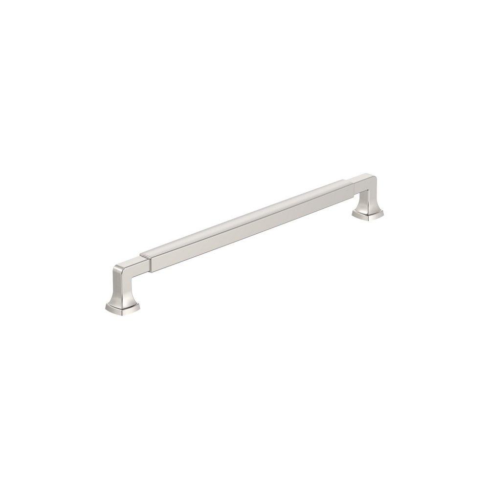 STATURE 10-1/16 INCH 256MM CENTER-TO-CENTER POLISHED NICKEL CABINET PULL 