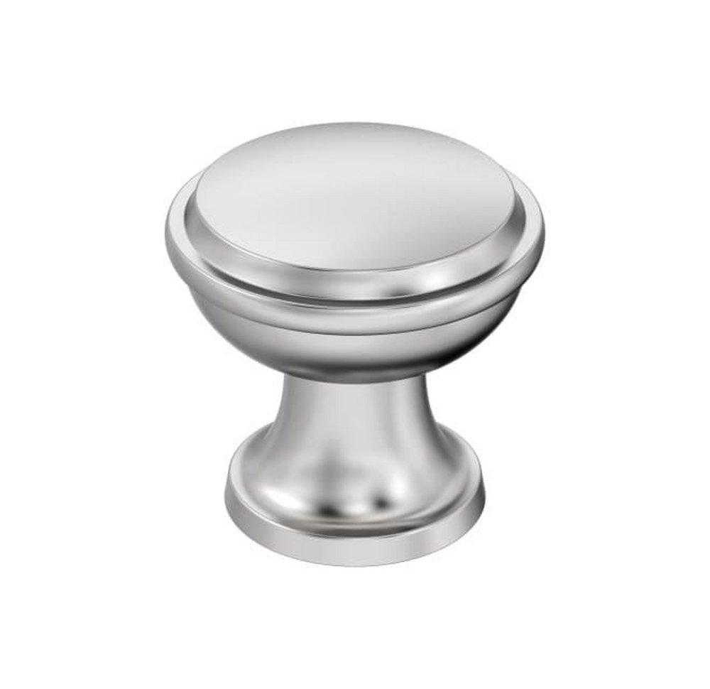 WESTERLY 1-3/16 INCH 30MM DIAMETER POLISHED CHROME CABINET KNOB 