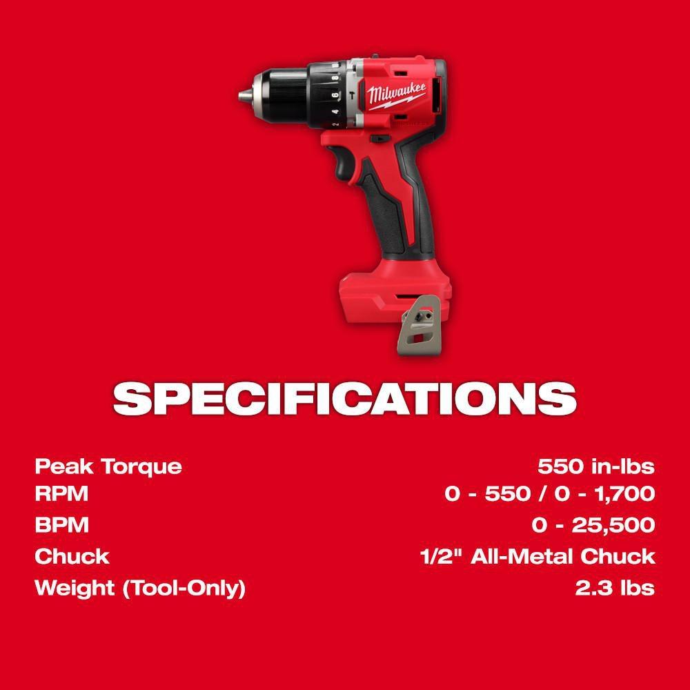 M18 COMPACT BRUSHLESS 2-TOOL COMBO KIT 