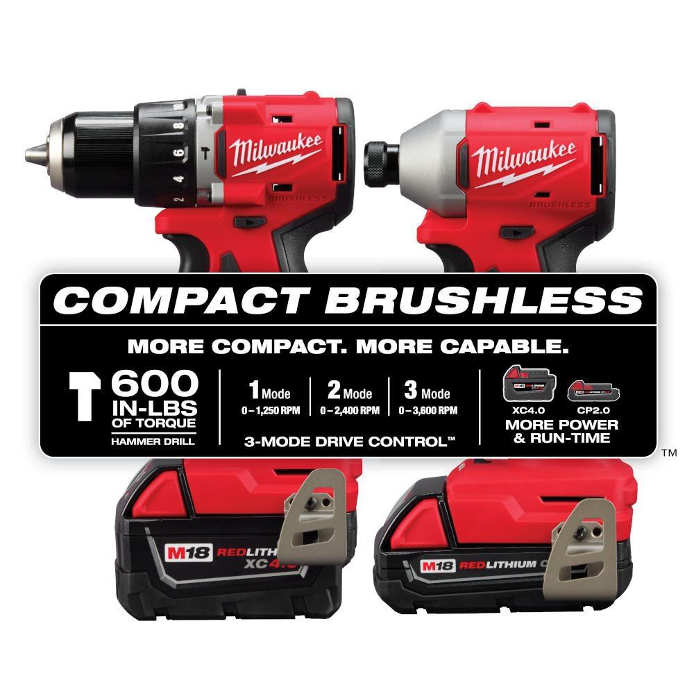 M18 COMPACT BRUSHLESS 2-TOOL COMBO KIT 