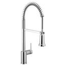CHROME ONE-HANDLE HIGH ARC FILTERING PULLDOWN KITCHEN FAUCET 