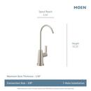 SPOT RESIST STAINLESS ONE-HANDLE HIGH ARC BEVERAGE FAUCET 
