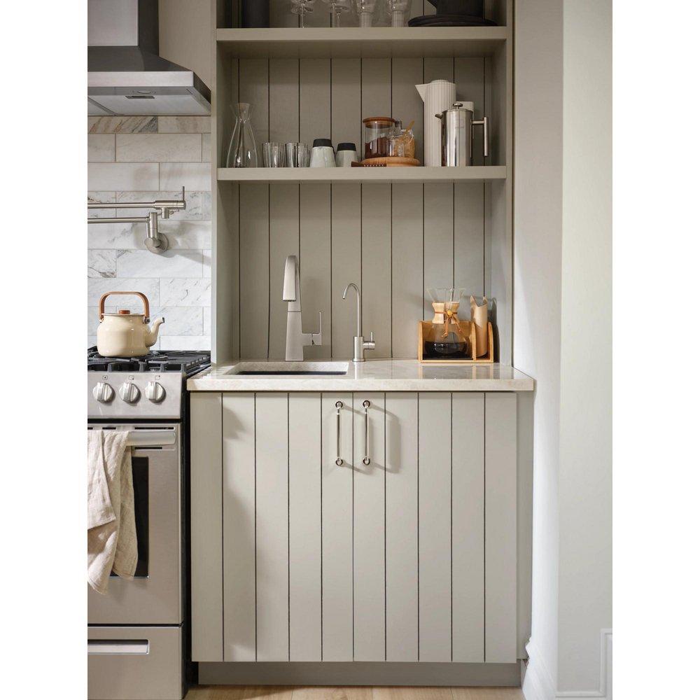 SPOT RESIST STAINLESS ONE-HANDLE HIGH ARC BEVERAGE FAUCET 