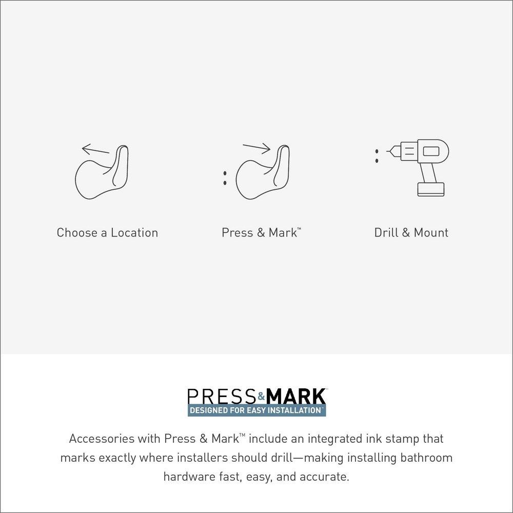 MATTE BLACK DOUBLE ROBE HOOK 