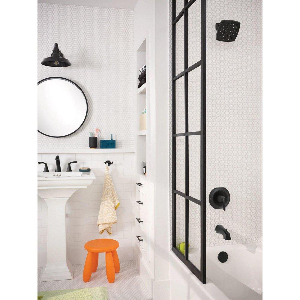 MATTE BLACK DOUBLE ROBE HOOK 