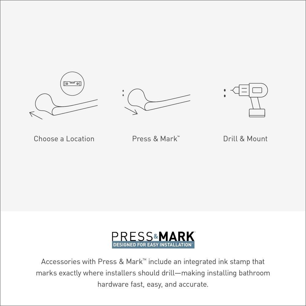 MATTE BLACK 18 TOWEL BAR 