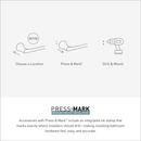 MATTE BLACK 18 TOWEL BAR 