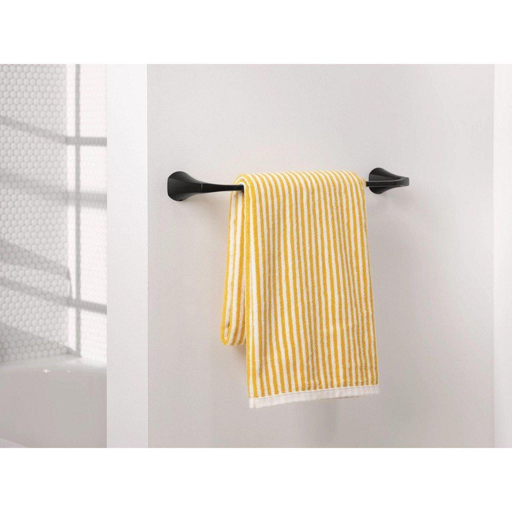 MATTE BLACK 18 TOWEL BAR 