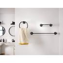 MATTE BLACK PIVOTING PAPER HOLDER TOWEL BAR TOWEL RING 