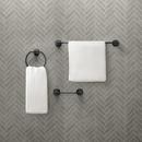 MATTE BLACK PIVOTING PAPER HOLDER TOWEL BAR TOWEL RING 