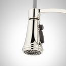 Signature Hardware Polished Nickel Two Handle Pull Down Bridge Kitchen Faucet 