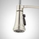 Signature Hardware Stainless Steel Two Handle Pull Down Bridge Kitchen Faucet 