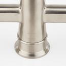 Signature Hardware Stainless Steel Two Handle Pull Down Bridge Kitchen Faucet 