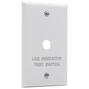 EMERGENCY REMOTE TEST SWITCH SINGLE GANG PLATE WHITE 