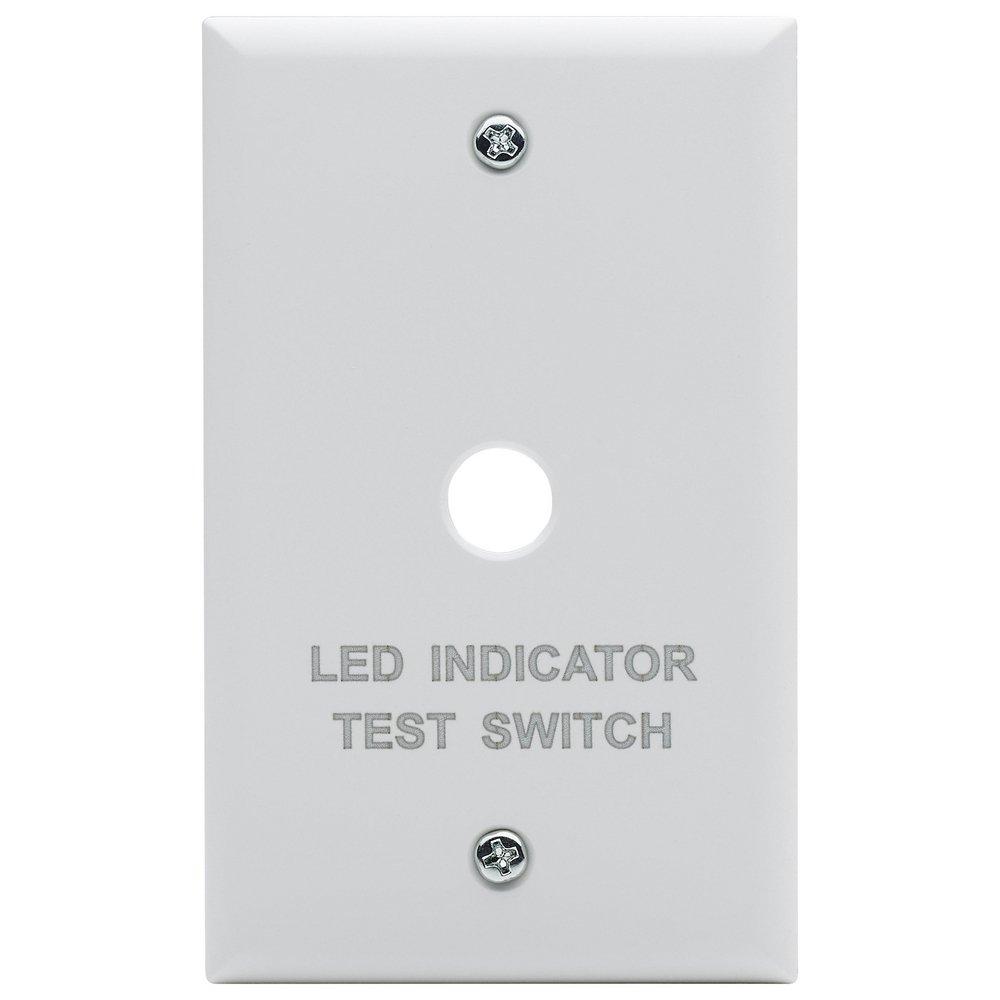 EMERGENCY REMOTE TEST SWITCH SINGLE GANG PLATE WHITE 