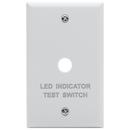 EMERGENCY REMOTE TEST SWITCH SINGLE GANG PLATE WHITE 