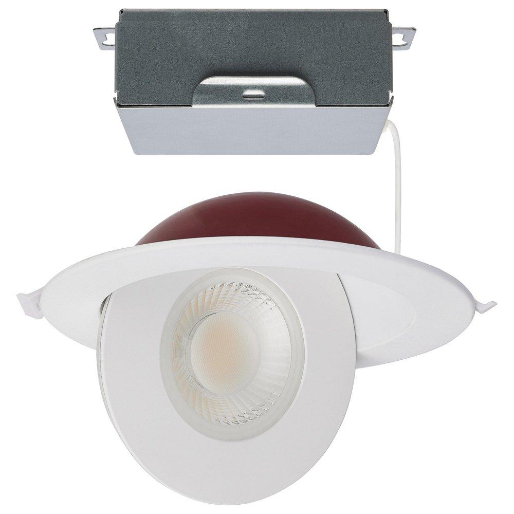 15W LED FIRE RATED 6 DIRECT WIRE DIRECTIONAL DOWNLIGHT ROUND SHAPE WHITE CCT SELECT DIMMABLE 120VS 