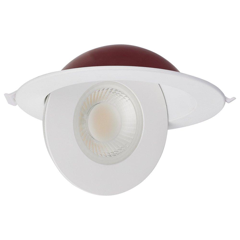 15W LED FIRE RATED 6 DIRECT WIRE DIRECTIONAL DOWNLIGHT ROUND SHAPE WHITE CCT SELECT DIMMABLE 120VS 