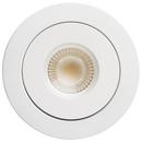 15W LED FIRE RATED 6 DIRECT WIRE DIRECTIONAL DOWNLIGHT ROUND SHAPE WHITE CCT SELECT DIMMABLE 120VS 