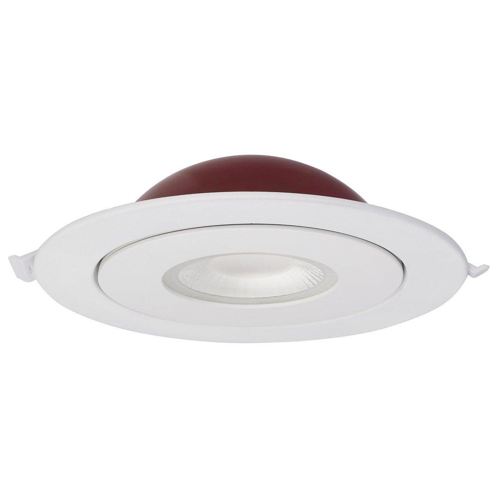 15W LED FIRE RATED 6 DIRECT WIRE DIRECTIONAL DOWNLIGHT ROUND SHAPE WHITE CCT SELECT DIMMABLE 120VS 