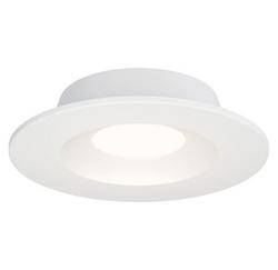 2-Light Utility Ceiling Mount in White
