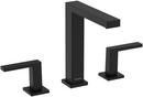 Two Handle Widespread Bathroom Sink Faucet in Matte Black