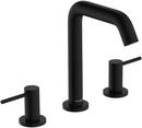 Two Handle Widespread Bathroom Sink Faucet in Matte Black