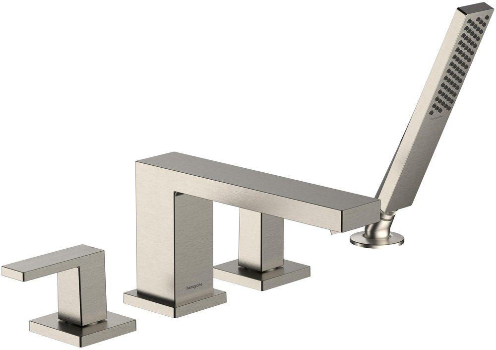 TECTURIS E 4-HOLE ROMAN TUB SET TRIM WITH 1.75 HANDSHOWER IN BRUSHED NICKEL 