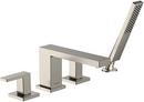 TECTURIS E 4-HOLE ROMAN TUB SET TRIM WITH 1.75 HANDSHOWER IN BRUSHED NICKEL 