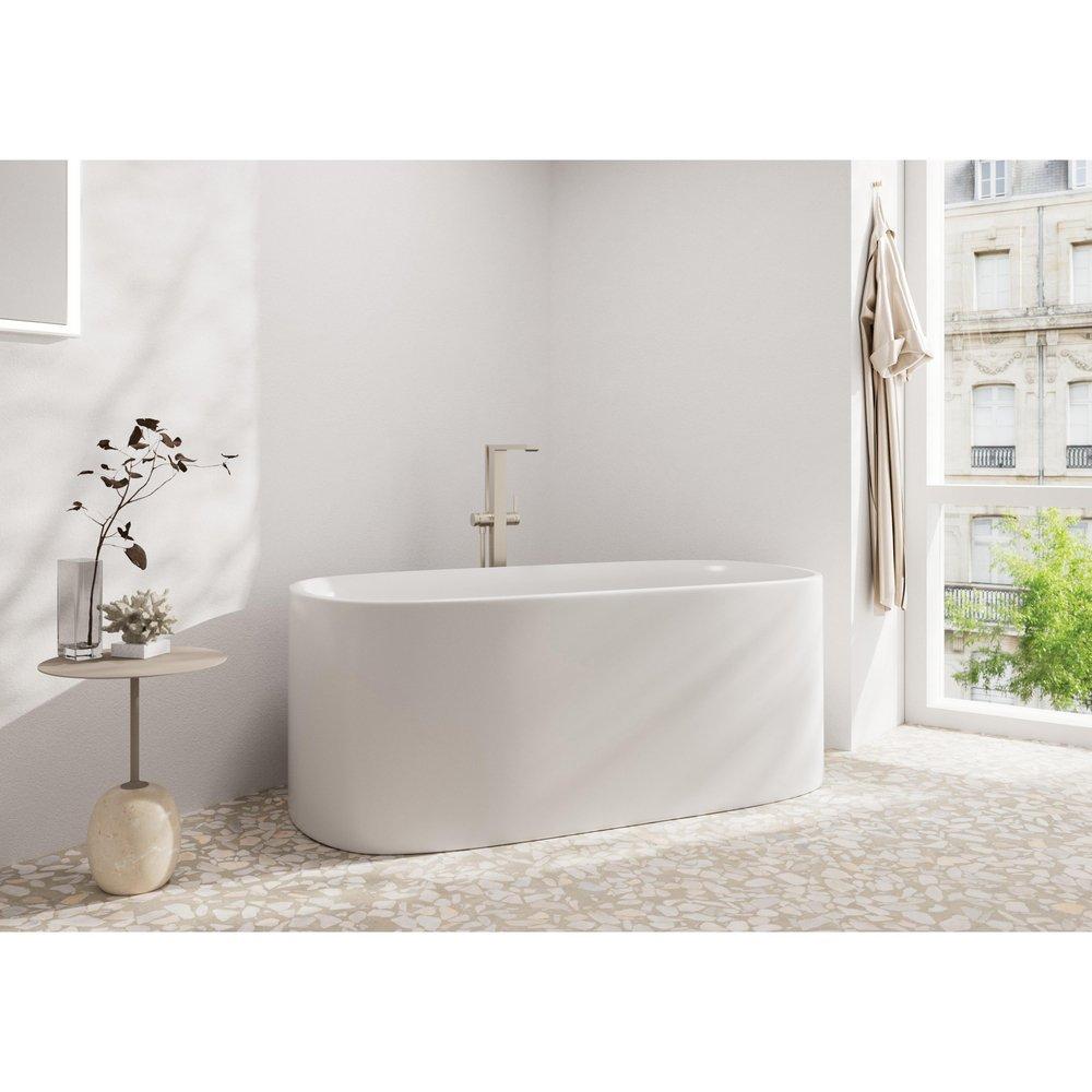 TECTURIS E FREESTANDING TUB FILLER WITH 1.75 GPM HANDSHOWER IN BRUSHED NICKEL 