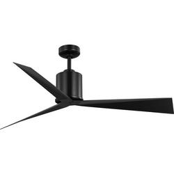 60 in. 3-Blade Indoor/Outdoor Luxe Industrial Ceiling Fan in Matte Black