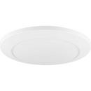 15W 1-Light Round Flush Mount Ceiling Fixture in Satin White 