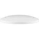 15W 1-Light Round Flush Mount Ceiling Fixture in Satin White 