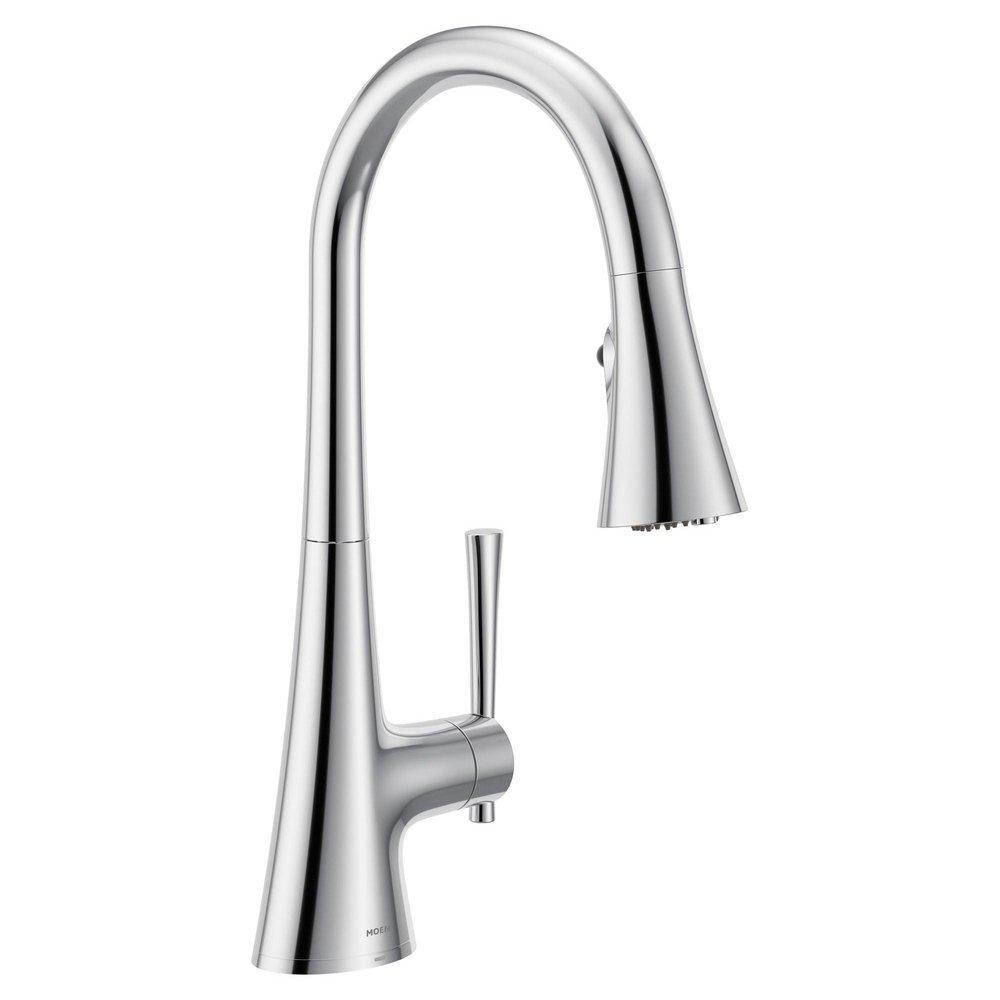 CHROME FILTRATION ONE-HANDLE PULLDOWN KITCHEN FAUCET 