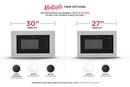 1.6 cu. ft. 900 W Built-In Drawer Microwave in Black 