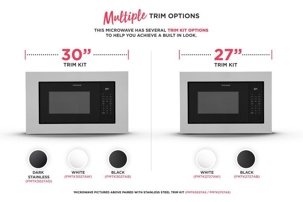 1.6 cu. ft. 900 W Built-In Drawer Microwave in Black 