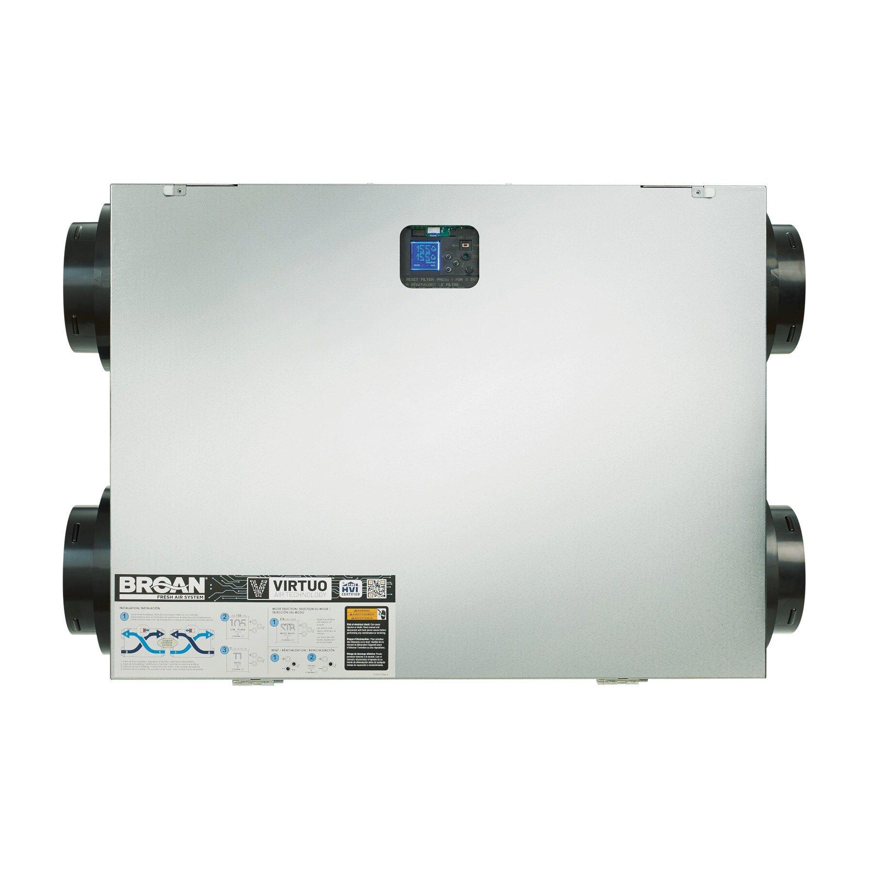 150 CFM Energy Recovery Ventilator - Hardwired 