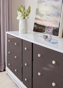 ACCENTS 1-1/4 INCH 32MM DIAMETER GOLD/MOTHER OF PEARL CABINET KNOB - 2 PACK 