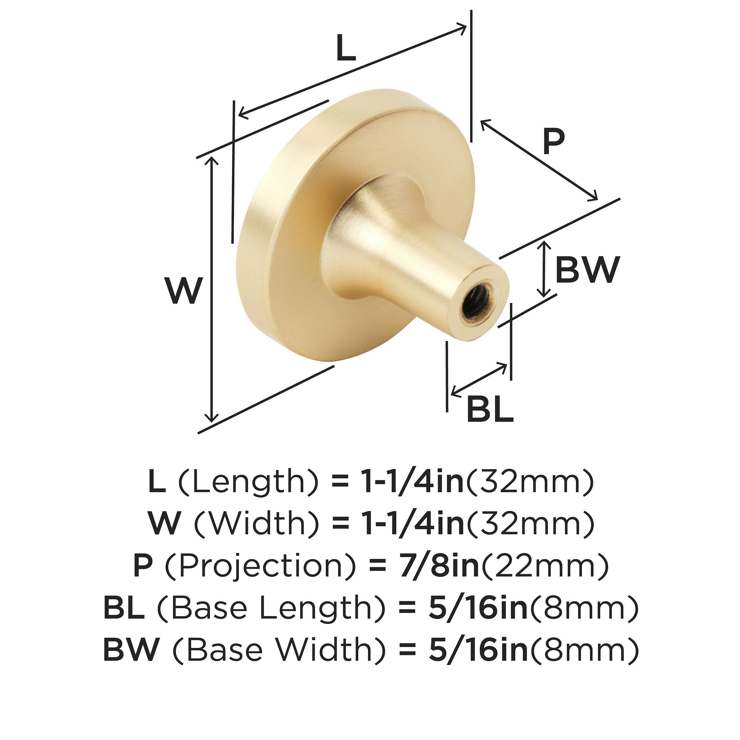 ACCENTS 1-1/4 INCH 32MM DIAMETER GOLD/MOTHER OF PEARL CABINET KNOB - 2 PACK 