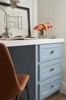 ACCENTS 1-5/16 INCH 33MM LENGTH GOLD/EMERALD GREEN CABINET KNOB - 2 PACK 