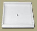 34 in. x 34 in. Shower Base with Center Drain in White