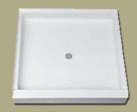 Florestone White 60 x 34 in. Molded Shower Base 