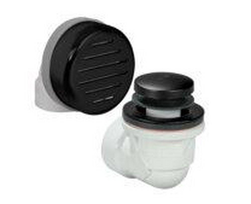 1-1/2 in. PVC Toe Touch Drain in Matte Black 