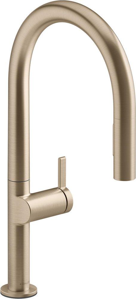 Single Handle Pull Down Kitchen Faucet in Vibrant&reg; Brushed Bronze 