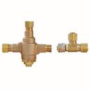 3/8 in. CompPression HydroGuard Under the Counter Lavatory Mixing Valve with Tee in Rough Bronze 