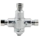 3/8 IN COMP LEAD FREE BRASS HYDROGUARD UNDER THE COUNTER LAVATORY MIXING VALVE CHROME PLATED 