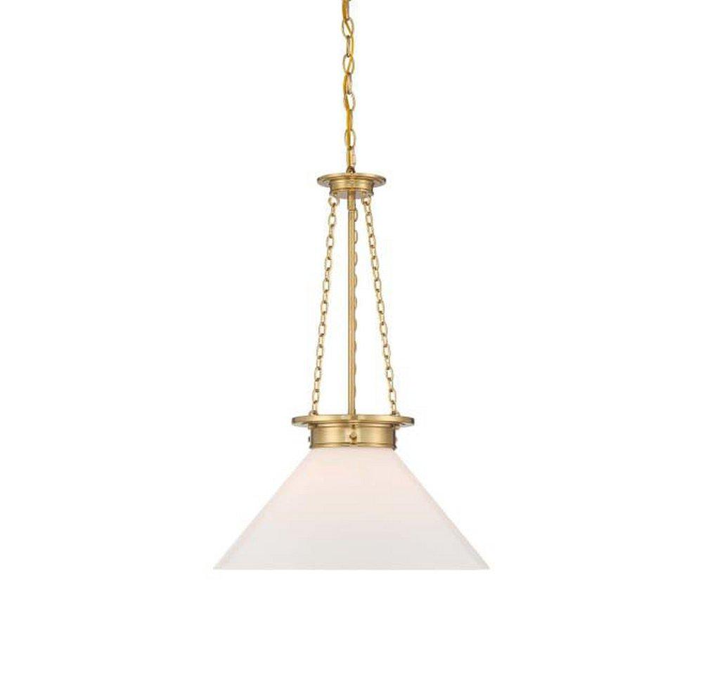MYERS 1 LIGHT PENDANT WARM BRASS 