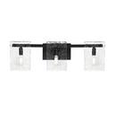 3-Light 25in. Wide Vanity -Light Fixture in Matte Black